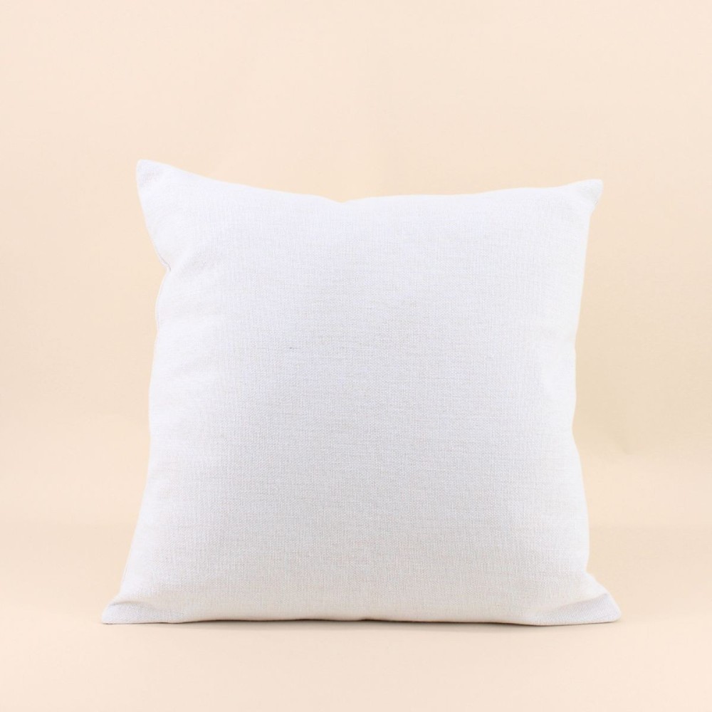 Coussin extérieur beige en tissu 50x50cm | Hashtag Déco