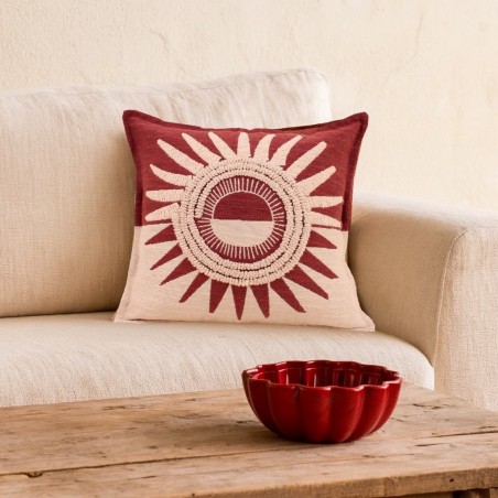 Coupe céramique alvéolée 24cm verte | Hashtag Déco