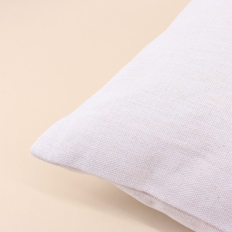 Coussin extérieur beige en tissu 50x50cm | Hashtag Déco