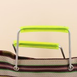 Sac shopper plastique vert "Smile everyday" | Hashtag Déco