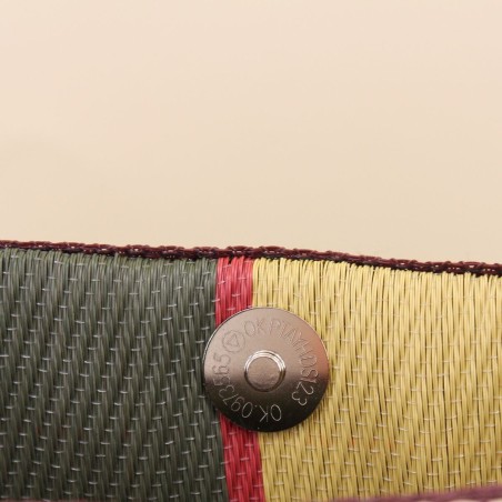 Sac shopper plastique vert "Smile everyday" | Hashtag Déco