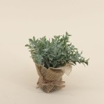 Lot de 6 plantes artificielles en jute beige | Hashtag Déco