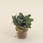 Lot de 6 plantes artificielles en jute beige | Hashtag Déco