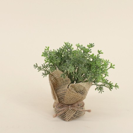 Lot de 6 plantes artificielles en jute beige | Hashtag Déco
