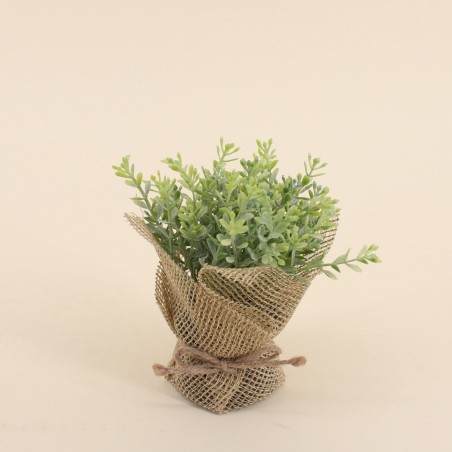 Lot de 6 plantes artificielles en jute beige | Hashtag Déco