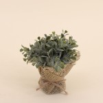 Lot de 6 plantes artificielles en jute beige | Hashtag Déco