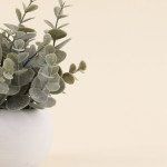 Plante artificielle en céramique blanche 18cm | Hashtag Déco
