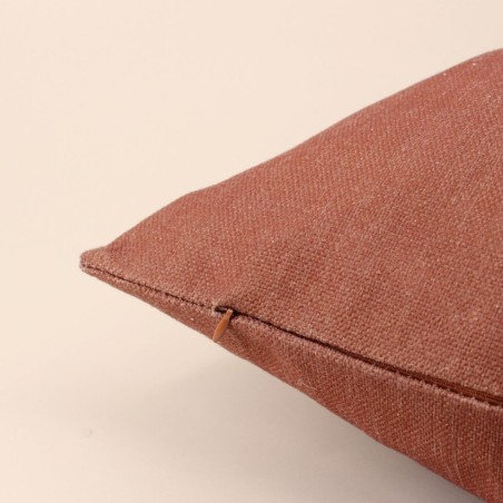 Coussin extérieur marron en tissu 60x60cm | Hashtag Déco
