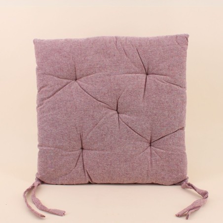 Galette de chaise coton unie - Élégant confort | Hashtag Déco