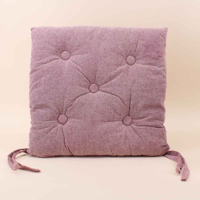 Galette de chaise coton unie - Élégant confort | Hashtag Déco