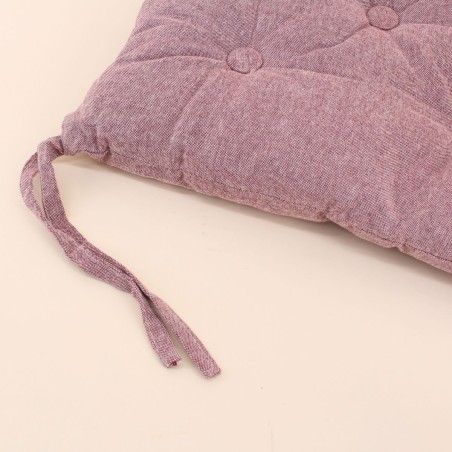 Galette de chaise coton unie - Élégant confort | Hashtag Déco