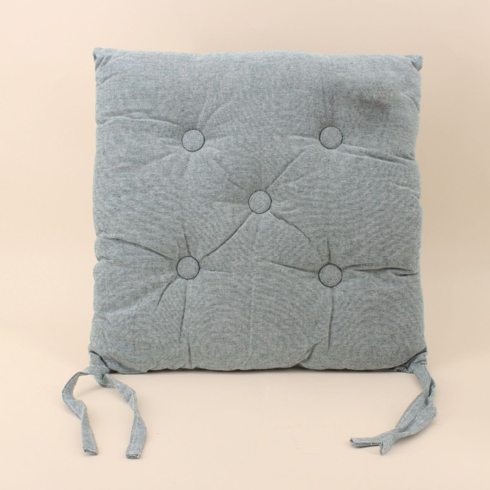 Galette de chaise coton unie - Élégant confort | Hashtag Déco