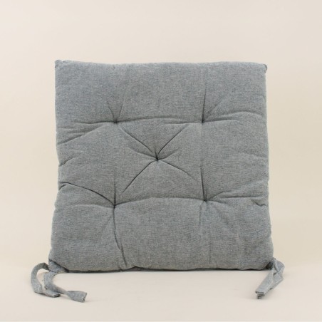 Galette de chaise coton unie - Élégant confort | Hashtag Déco