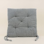 Galette de chaise coton unie - Élégant confort | Hashtag Déco