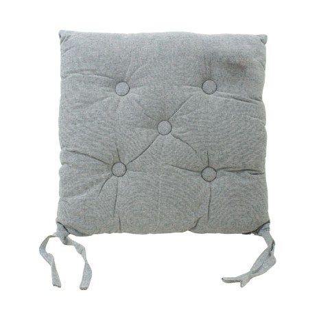 Galette de chaise coton unie - Élégant confort | Hashtag Déco