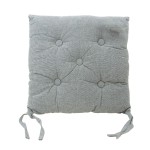 Galette de chaise coton unie - Élégant confort | Hashtag Déco