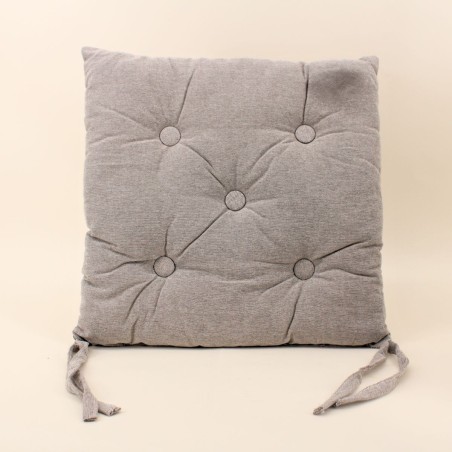 Galette de chaise coton unie - Élégant confort | Hashtag Déco