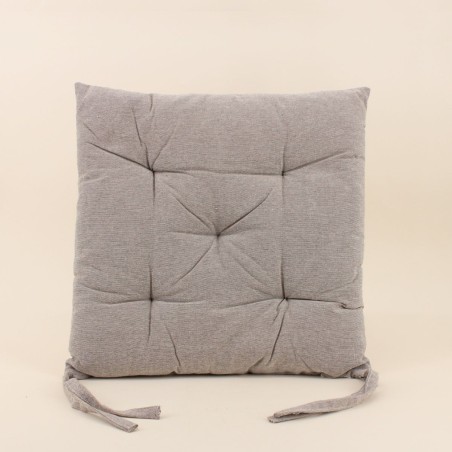 Galette de chaise coton unie - Élégant confort | Hashtag Déco