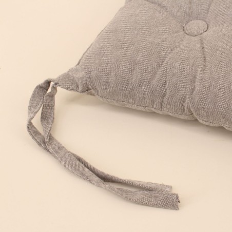 Galette de chaise coton unie - Élégant confort | Hashtag Déco