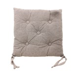 Galette de chaise coton unie - Élégant confort | Hashtag Déco