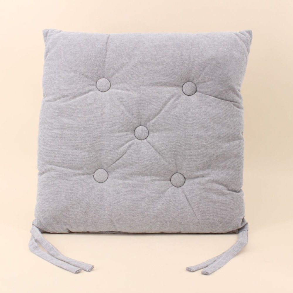 Galette de chaise coton unie - Élégant confort | Hashtag Déco