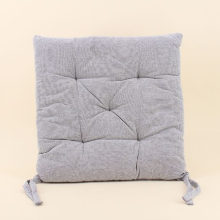 Galette de chaise coton unie - Élégant confort | Hashtag Déco