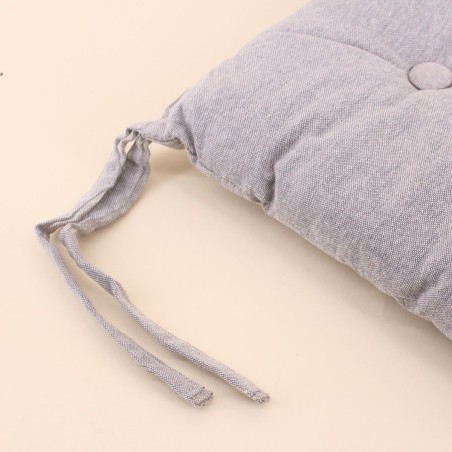 Galette de chaise coton unie - Élégant confort | Hashtag Déco