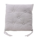 Galette de chaise coton unie - Élégant confort | Hashtag Déco