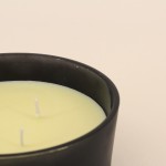Bougie 4 mèches noir en cire de soja | Hashtag Déco