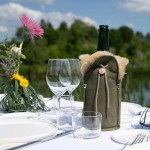 Étui champagne mouton kaki élégant | Hashtag Déco