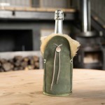 Étui champagne mouton kaki élégant | Hashtag Déco