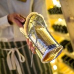 Étui champagne peau de mouton beige métallisé | Hashtag Déco