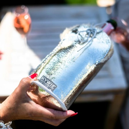 Étui champagne peau de mouton beige métallisé | Hashtag Déco