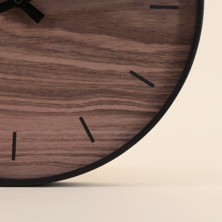 Horloge en bois naturel 33cm, sobriété et style | Hashtag Déco