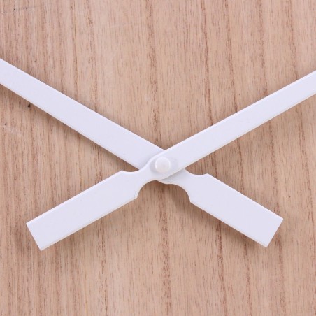 Horloge en bois blanchi 60cm, élégance naturelle | Hashtag Déco