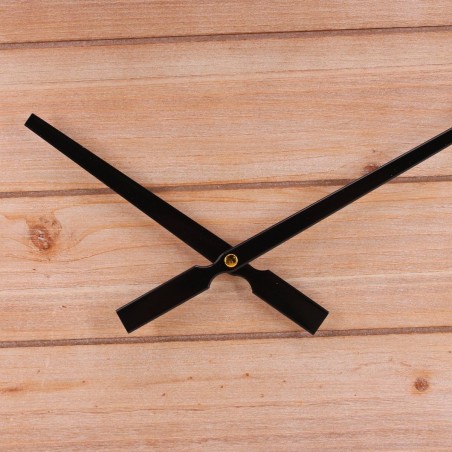 Horloge bois et métal noir 60cm élégante | Hashtag Déco