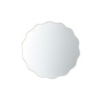 Miroir métal doré fleur 54cm, chic et élégant | Hashtag Déco