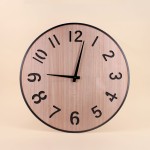 Horloge 60cm en bois et métal noir | Hashtag Déco
