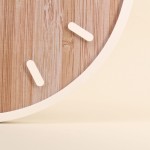 Horloge bois métal blanc 60cm - Élégante et moderne | Hashtag Déco