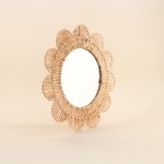 Miroir fleur corde naturelle 45cm, nature chic | Hashtag Déco