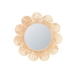 Miroir fleur corde naturelle 45cm, nature chic | Hashtag Déco