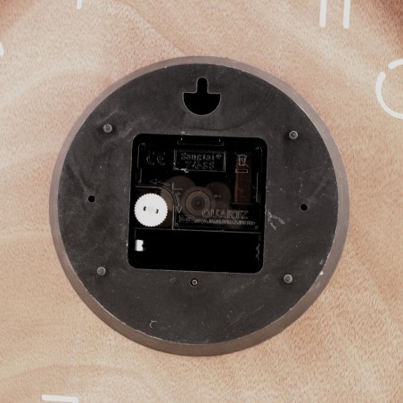 Horloge ronde bois naturel 30cm - Élégance murale | Hashtag Déco