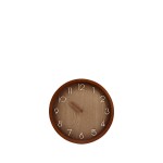 Horloge ronde bois naturel 30cm - Élégance murale | Hashtag Déco