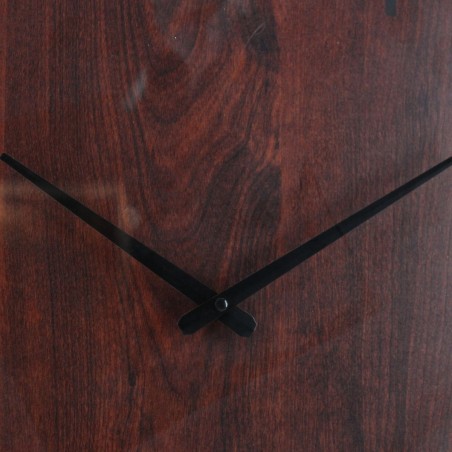 Horloge ronde bois foncé 55cm | Hashtag Déco