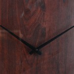 Horloge ronde bois foncé 55cm | Hashtag Déco