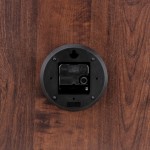 Horloge ronde bois foncé 55cm | Hashtag Déco