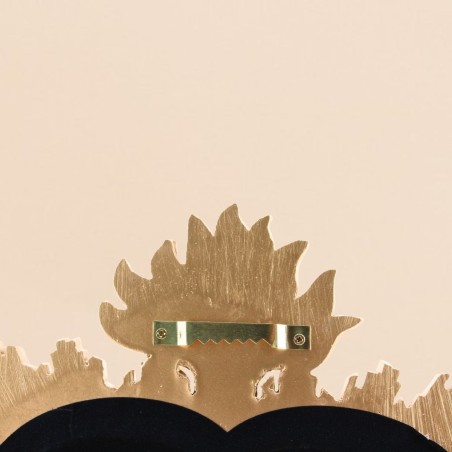 Miroir ex-voto coeur résine dorée 39cm | Hashtag Déco