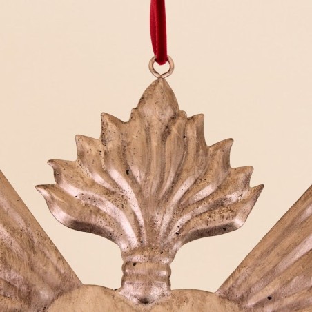 Ex voto cœur 24cm en métal doré | Hashtag Déco