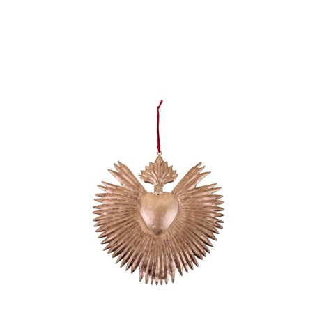 Ex voto cœur 24cm en métal doré | Hashtag Déco