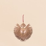 Ex voto cœur 24cm en métal doré | Hashtag Déco